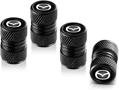 Metal Auto Tire Valve Stem Compatible with Honda Civic CR-V CRV Accord Pilot LX EX EX-L Series Accessories 4pcs Black in Saudi Arabia