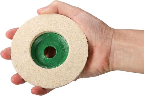 Fasmov 20 حزمة 4 بوصة مستديرة من الصوف ورأى عجلة القرص، ورأى الصوف تلميع عجلة القرص ل100 زاوية طاحونة، ورأى القرص تلميع عجلة التلميع وسادة للمعادن والرخام والخشب ومرفقات طاحونة الزاوية in Kuwait