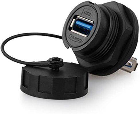 CNLINKO YU Series USB2.0 Panel Mount Socket IP67 Waterproof USB Socket Female Panel Mount Socket in Saudi Arabia