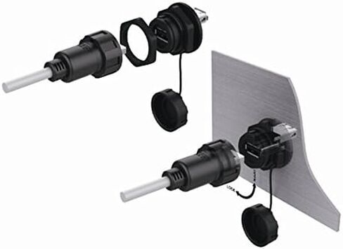 CNLINKO YU Series USB2.0 Panel Mount Socket IP67 Waterproof USB Socket Female Panel Mount Socket in Saudi Arabia