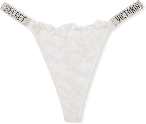 ملابس داخلية نسائية من الدانتيل من Victoria's Secret، سراويل داخلية نسائية، مجموعة مثيرة جدًا، أبيض (XS) in Kuwait