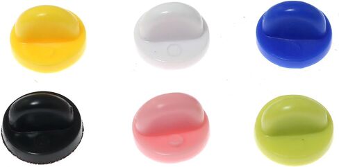 Maxmoral 60 قطعة من دبابيس المطاط PVC 10 × 7 مم حاملات دبابيس طوق لشارات الملابس ودبابيس طية صدر السترة وعلامات الاسم وكتاب يعرض اسهم بألوان متنوعة in Saudi Arabia