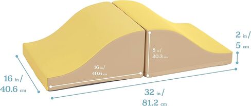 ECR4Kids SoftZone Junior Mix n 'Match Slide، مجموعة لعب للمبتدئين، أصفر، عبوتان in Saudi Arabia