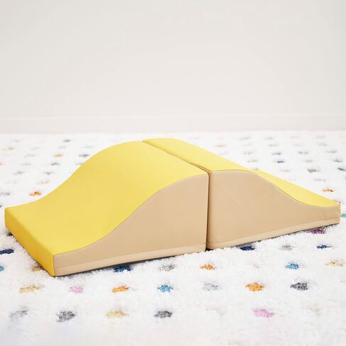 ECR4Kids SoftZone Junior Mix n 'Match Slide، مجموعة لعب للمبتدئين، أصفر، عبوتان in Saudi Arabia