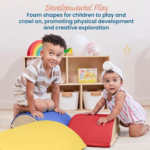ECR4Kids SoftZone مجموعة التسلق الملونة، أدوات بناء التوازن، معاصرة، 3 قطع in Saudi Arabia