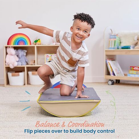 ECR4Kids SoftZone مجموعة التسلق الملونة، أدوات بناء التوازن، معاصرة، 3 قطع in Saudi Arabia
