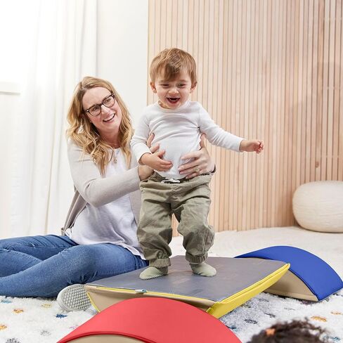 ECR4Kids SoftZone مجموعة التسلق الملونة، أدوات بناء التوازن، معاصرة، 3 قطع in Saudi Arabia