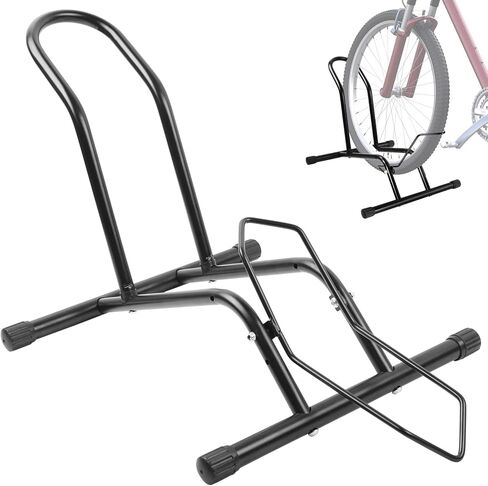 حامل أرضي للدراجة العالمية، رف تخزين داخلي للدراجات مع تصميم بسيط بقفل يعمل بالدفع، حامل لوقوف الدراجات على العجلات الأمامية والخلفية للأطفال من 16 بوصة إلى 29 بوصة، والطرق والجبال والعديد من الدراجات الأخرى in Kuwait