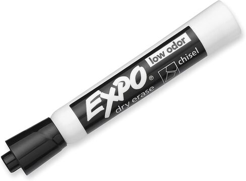 EXPO Low Odor Dry Erase Markers, Chisel Tip, Black, 2 Pack in Saudi Arabia