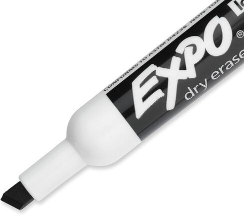 EXPO Low Odor Dry Erase Markers, Chisel Tip, Black, 2 Pack in Saudi Arabia