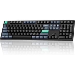 Keychron B36 2.4 جيجا هرتز لوحة مفاتيح بلوتوث لاسلكية كتابة صامتة 100% دعم قاذفة تخطيط كامل الحجم مع لوحة مفاتيح رقمية زاوية مريحة متوافقة مع نظام التشغيل Mac Windows Linux in Kuwait
