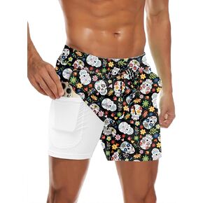 COOFANDY Men's Swim Trunks Quick Dry Bathing Suit with Pockets Swimwear Beach Board Short Swimsuit S-XXL in Saudi Arabia