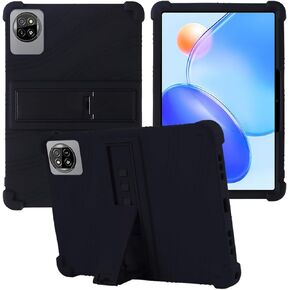 حافظة كمبيوتر لوحي Blackview Tab 20 WiFi مقاس 10.1 بوصة، حامل من السيليكون الناعم BOVUGAC قابل للتعديل مضاد للصدمات مناسب للأطفال لجهاز Tab 20 WiFi 10.1 بوصة (أسود) in Kuwait