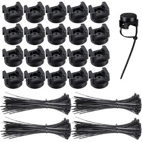 Magnetic Zip Tie Mounts, 20Pcs Magnetic Clips with 100Pcs Magnetics Cable Ties, Heavy Duty Magnetics Wire Holder for Cable Management in Kuwait