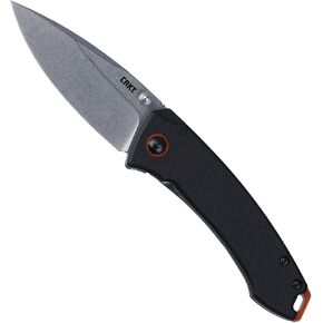 سكين CRKT Tuna Everyday Carry EDC للجيب قابل للطي مع قفل الإطار: شفرة حافة سادة من الفولاذ المقاوم للصدأ، مقبض G10، مشبك جيب، 2520 in Kuwait