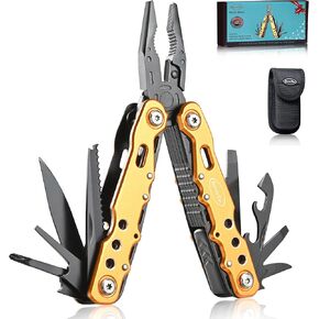 RoverTac كماشة متعددة المهام سكين جيب، 14 في 1 سكين متعدد الأدوات كماشة منشار فتاحة زجاجات قفل أمان غمد من النايلون، معدات التخييم والمشي لمسافات طويلة متعددة الأدوات للتخييم والبقاء على قيد الحياة والمشي لمسافات طويلة DIY، هدايا للرجال والأب in Kuwait