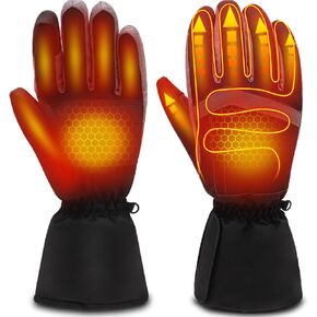 SVPRO Heated Gloves for Men Women - Electric Hand Warmer Gloves with Waterproof Windproof Touchscreen - Winter Warm Heated Thermal Gloves for Outdoor Working Skiing Cycling Hiking Hunting in Saudi Arabia