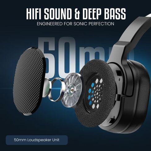 Philips Trucker Bluetooth Headset, Wireless Headset with Noise-Canceling Microphone, 2-in-One Convertible Mono & Stereo Design Headphones, All Day Extended Playtime for Work, Home, Hands-Free Driving in Saudi Arabia