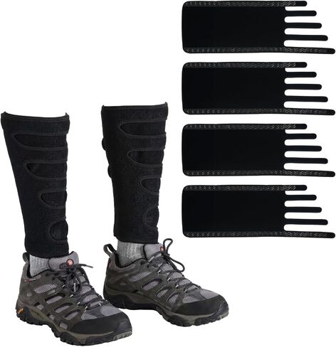 Cuffbow 2 Pairs Neoprene Leg Gaiters Guard Lower Calf Shin Leg Protection for Mountain Biking Hiking Yard Gardening Work Outdoor Activities in Saudi Arabia