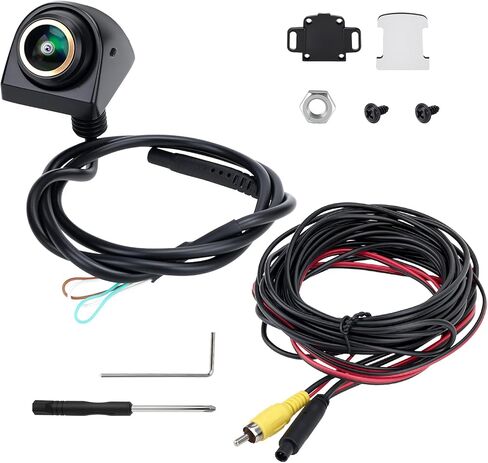 1080P 360° Rotatable Backup Camera for Cars, Trucks, RVs - IP69K Waterproof, Night Vision, 170° Wide Angle, Universal Front/Rear/Side View Camera, No Drilling Required in Saudi Arabia