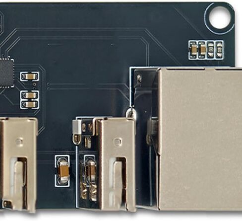 CH339F 4 Port Metal USB Ethernet Hub Adapter 4 Port 2.0 Expansion Module for Office and Home Use Metal Housing to Ethernet Adapter Hub in Saudi Arabia