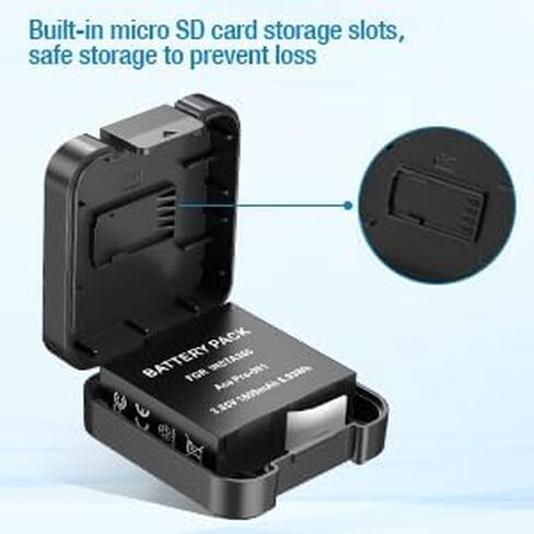 Replacement Insta360 Ace Pro Battery 2 * 1800mAh and 3-Channels Charger Station Compatible with Insta360 Ace Pro Action Camera Accessories in Kuwait