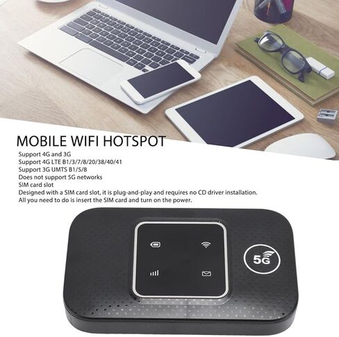 4G LTE Mobile WiFi Hotspot, SIM Card Slot 150Mbps 10 Devices 3000mAh Battery, with USB WiFi Modem, for Travel Router in Saudi Arabia