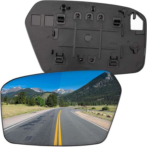 استبدال مرآة جانبية للركاب لسيارة Ford Fusion 2006 2007 2008 2009 2010، لسيارة Mercury Milan 2006 2007 2008 2009 2010 - زجاج مرآة الجانب الأيمن، زجاج مرايا الرؤية الخلفية in Kuwait