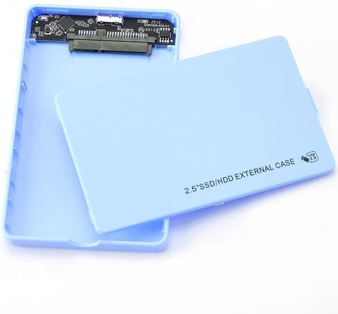 2.5" Hard Drive Enclosure,5Gbps USB 3.0 to SATA III Tool-Free External Hard Disk Case for 2.5 inch 9.5mm 7mm HDD SSD Up to 4TB (Blue) in Saudi Arabia
