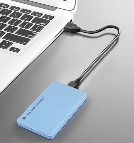 2.5" Hard Drive Enclosure,5Gbps USB 3.0 to SATA III Tool-Free External Hard Disk Case for 2.5 inch 9.5mm 7mm HDD SSD Up to 4TB (Blue) in Saudi Arabia
