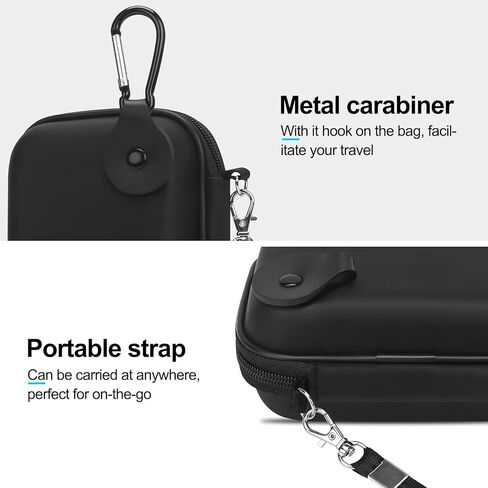 Lacdo Hard Drive Carrying Case for Aiolo Innovation External Hard Drive Ultra Slim Portable HDD 1TB 1.5TB 2TB 4TB 5TB 320GB 500GB 750GB USB 3.0 HDD Hard EVA Protective Storage Travel Bag, Black in Saudi Arabia
