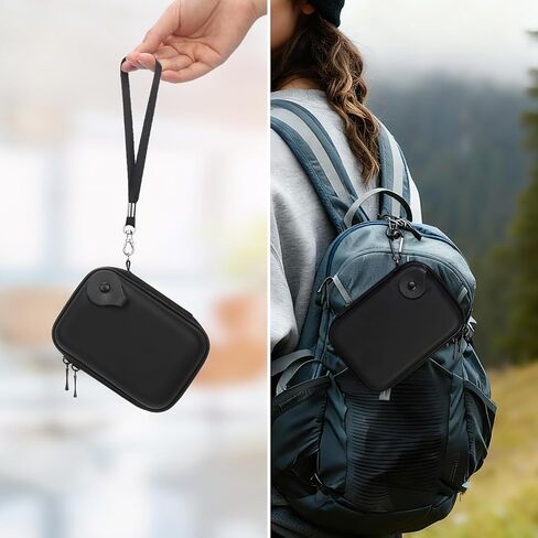 Lacdo Hard Drive Carrying Case for Aiolo Innovation External Hard Drive Ultra Slim Portable HDD 1TB 1.5TB 2TB 4TB 5TB 320GB 500GB 750GB USB 3.0 HDD Hard EVA Protective Storage Travel Bag, Black in Saudi Arabia