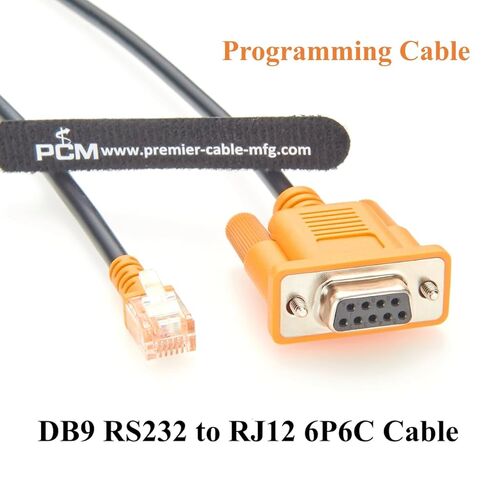 كابل البرمجة DB9 RS232 أنثى إلى RJ12 6P6C ذكر لبوابة AS-Interface/PLC متوافق مع IFM E70320(1.55M) in Kuwait