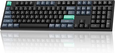 Keychron B36 2.4 GHz Wireless Bluetooth Keyboard Silent Typing 100% Full-Size Layout Launcher Support with Numeric Keypad Ergonomic Angle Compatible for Mac Windows Linux in Kuwait