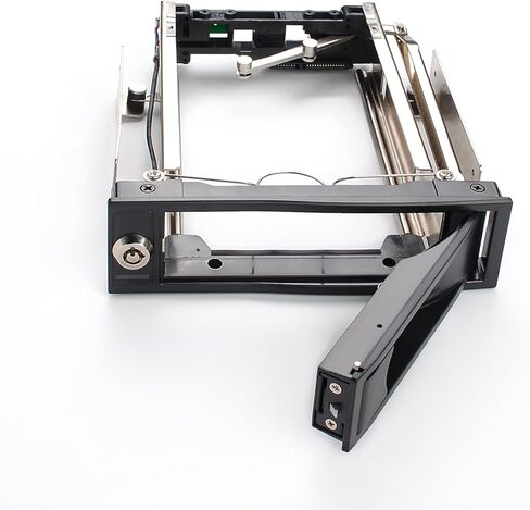 5.25 Trayless Hot Swap Mobile Rack for 3.5 Hard Drive Adatper, Lockable Drive Bay and LED Light, with SATA Power Cable in Saudi Arabia