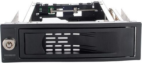 5.25 Trayless Hot Swap Mobile Rack for 3.5 Hard Drive Adatper, Lockable Drive Bay and LED Light, with SATA Power Cable in Saudi Arabia