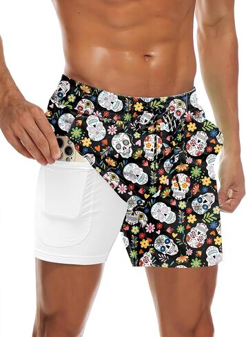 COOFANDY Men's Swim Trunks Quick Dry Bathing Suit with Pockets Swimwear Beach Board Short Swimsuit S-XXL in Saudi Arabia