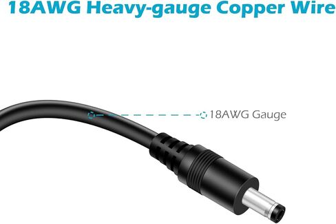 18AWG 2-Pack 10FT DC كابل تمديد الطاقة، 5.5 مم × 2.1 مم ذكر إلى أنثى مقبس أسطواني محول إمداد الطاقة 5.5 × 2.1 مم سلك تمديد لكاميرا مراقبة CCTV شريط LED in Kuwait