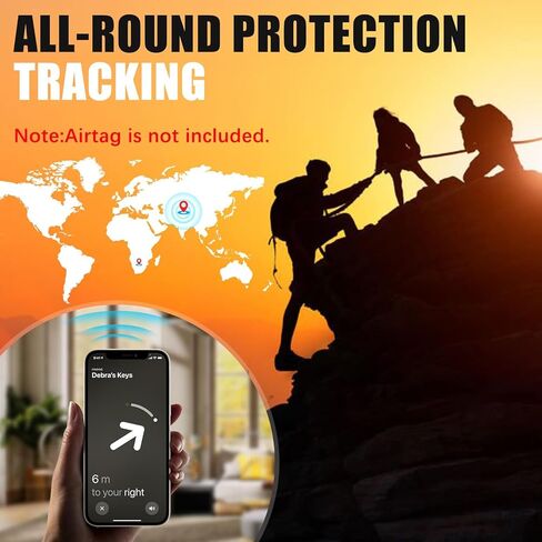 حامل AirTag مع قفل مجمع مكون من 3 أرقام، حافظة واقية مضادة للسرقة من سبائك الزنك مع كابل فولاذي، قفل آمن للأمتعة وعربات الأطفال وحقائب الظهر هدية عيد الميلاد على شكل فيل أبيض للنساء والرجال - أسود in Kuwait