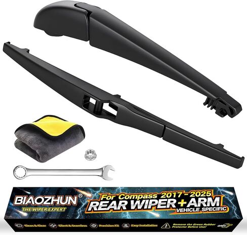 Rear Wiper Arm Blade Assembly, Replacement for Jeep Wrangler (JL) 2018-2025 | Back Windshield Wiper Blade Arm Set – OEM-Style Precision | Does not fit 2018 JK models in Saudi Arabia