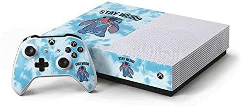ملصق Skinit المخصص للألعاب متوافق مع حزمة الإصدار الرقمي بالكامل من Xbox One S - تصميم Disney Lilo and Stitch Stay Weird المرخص رسميًا in Kuwait