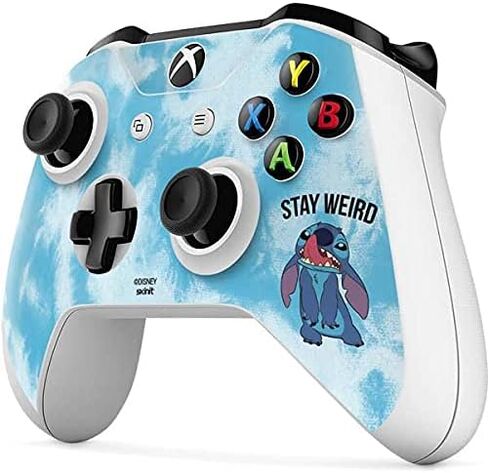 ملصق Skinit المخصص للألعاب متوافق مع حزمة الإصدار الرقمي بالكامل من Xbox One S - تصميم Disney Lilo and Stitch Stay Weird المرخص رسميًا in Saudi Arabia