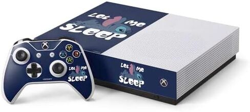 ملصق Skinit المخصص للألعاب متوافق مع حزمة الإصدار الرقمي بالكامل من Xbox One S - تصميم Disney Lilo and Stitch Stay Weird المرخص رسميًا in Saudi Arabia
