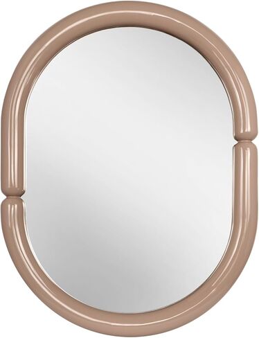 مرآة حائط معلقة على شكل كعكة عصرية عصرية مستقبلية من H-A مع لون الحلوى (32 بوصة × 23 بوصة برتقالي) in Kuwait