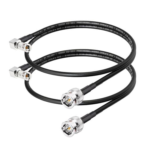 Micro BNC to BNC Cable 2ft BNC Male to HDBNC Male Cable Right Angle 2-pack in Kuwait