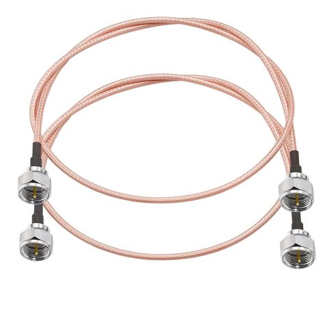 TUOLNK F Type Coax Cable 75ohm F Male Plug to F Male Plug Extension Assembly Cable RG179 20inch (50cm) WiFi Antenna Jumper Coaxial Cable 2 Pack in Saudi Arabia