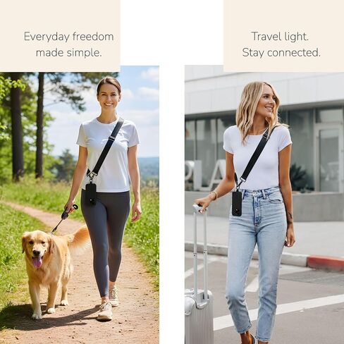 ubba+ Crossbody Phone Strap with Wristlet – 3-in-1 Adjustable Phone Lanyard Set, Universal Phone Strap with 2 Tether Tabs in Saudi Arabia