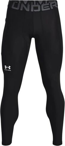 Under Armour Men's HeatGear Armour Leggings, (301) Forest Green/White/White, Medium in Saudi Arabia