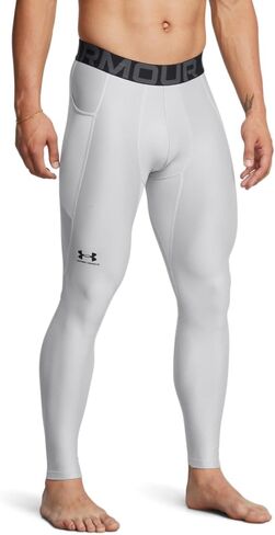 Under Armour Men's HeatGear Armour Leggings, (301) Forest Green/White/White, Medium in Saudi Arabia