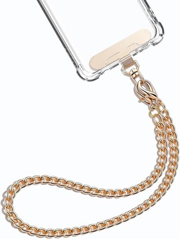 Phone Wrist Strap with Tether Tabs Metal Phone Chain Wristlet CellPhone Hand Lanyard Gift for Women in Saudi Arabia